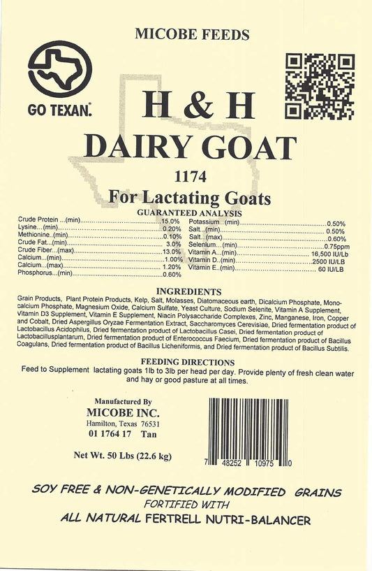 H & H Dairy Goat Formula